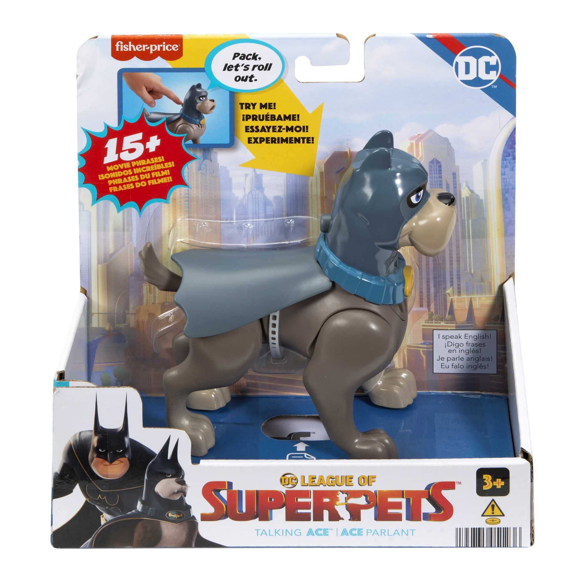 DC Super Pet League Ace Toy Figure with Sounds