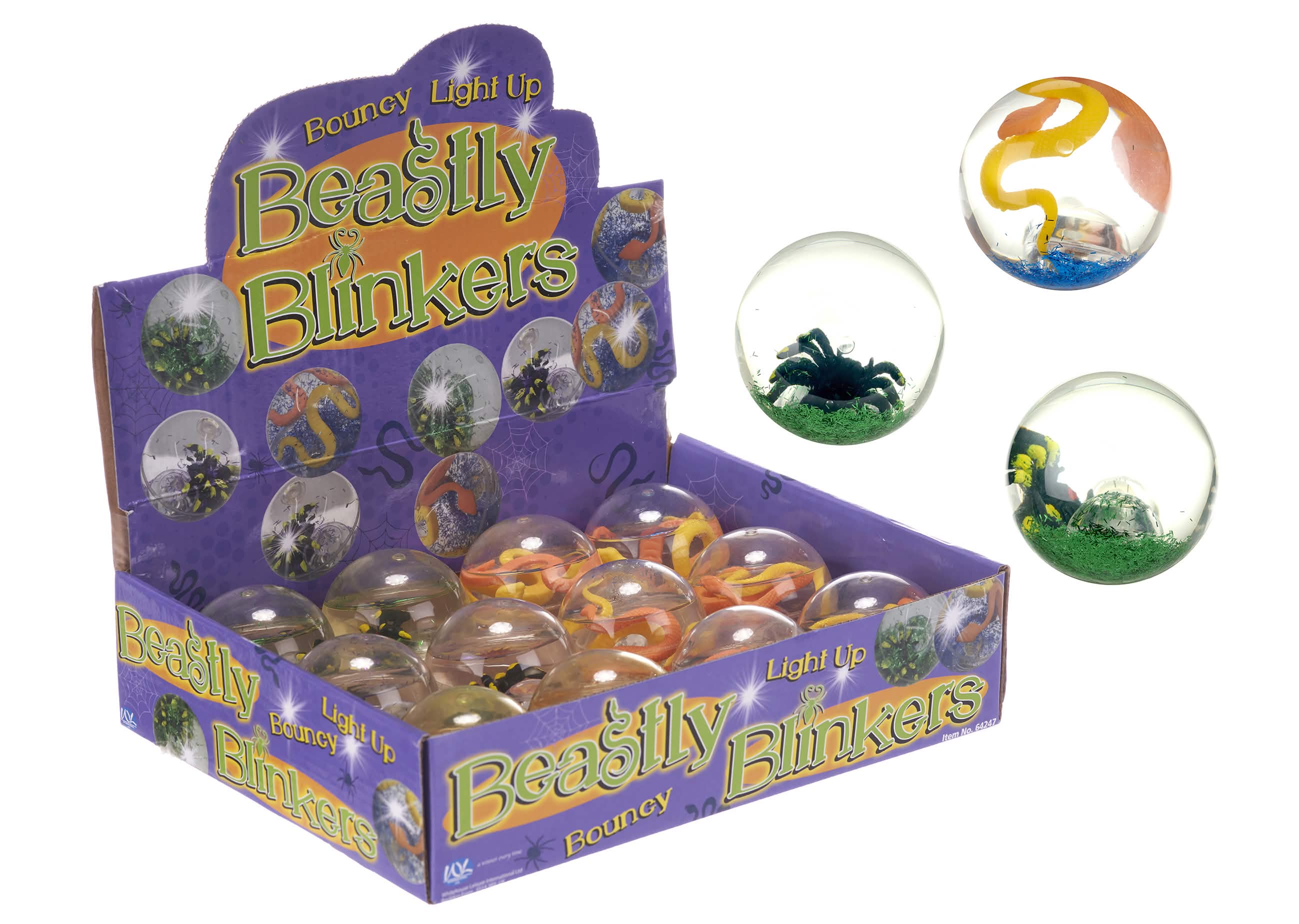 Beastly Blinkers Light Up Bug Balls (12pcs)