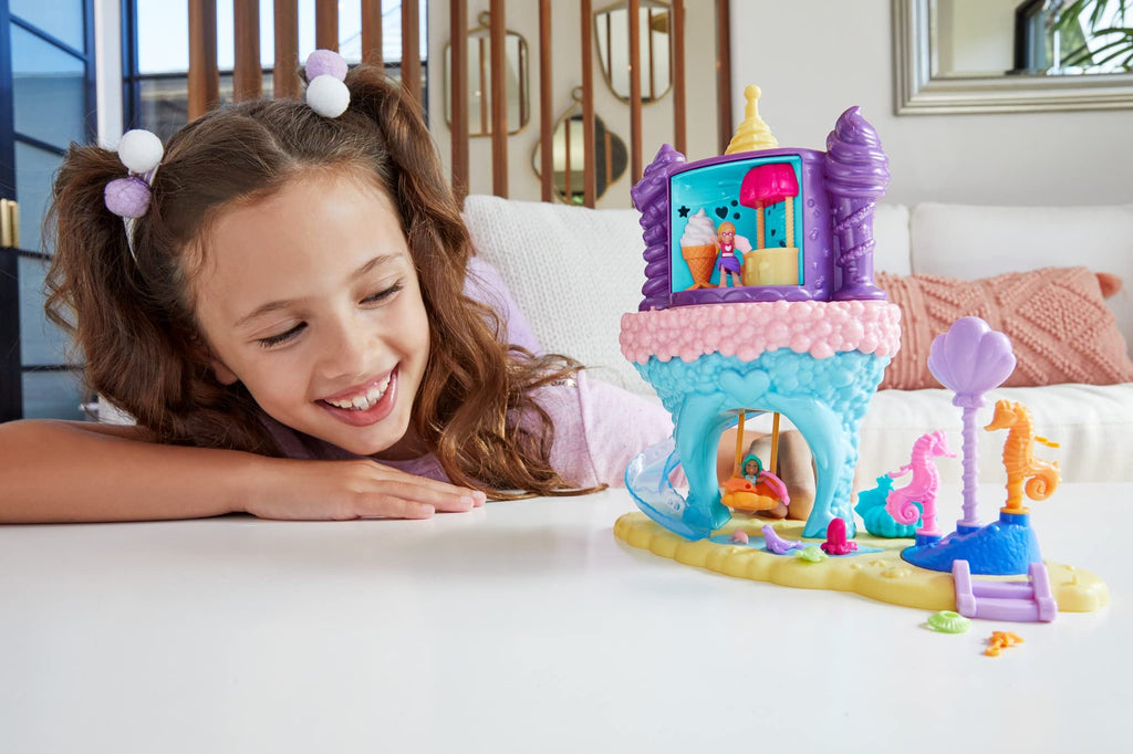 Polly Pocket Rainbow Mermaid Cove Ride Playset