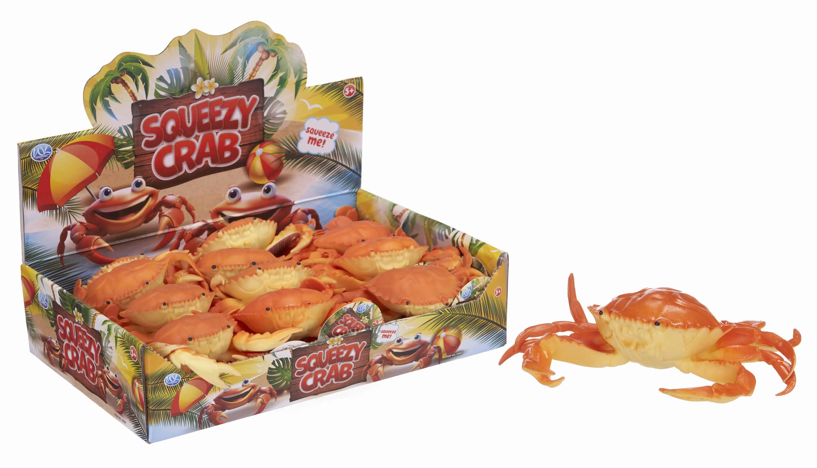 Squeezy crab toy (12pc)