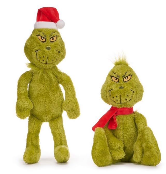 Grinch Plush 16" Christmas Soft Toy (2pc)
