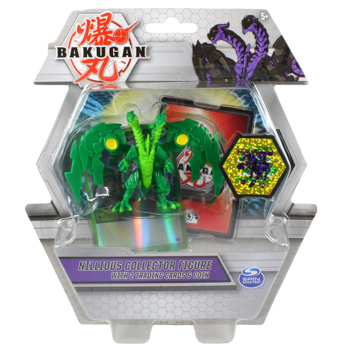 Bakugan - Deluxe Collector Figure Bundles With 2x Cards & Coin In Each Pack (4pc)
