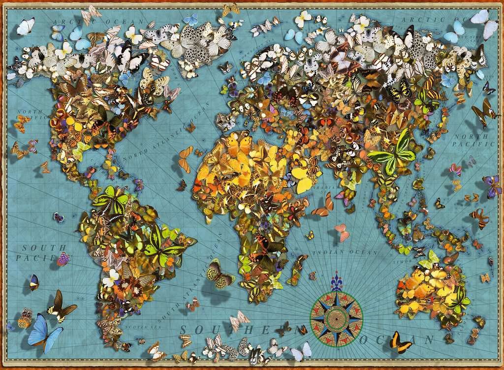 Ravensburger World of Butterflies 500pc Jigsaw Puzzle