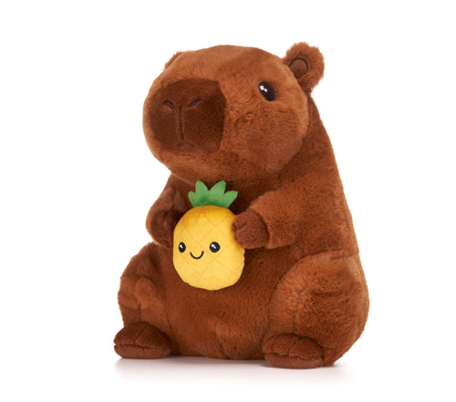 Capybara Holding Fruits 10" Soft Toy (3pc)
