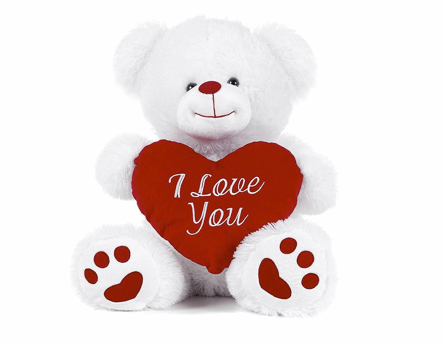 Teddy Bear Holding Heart 10" Soft Toy