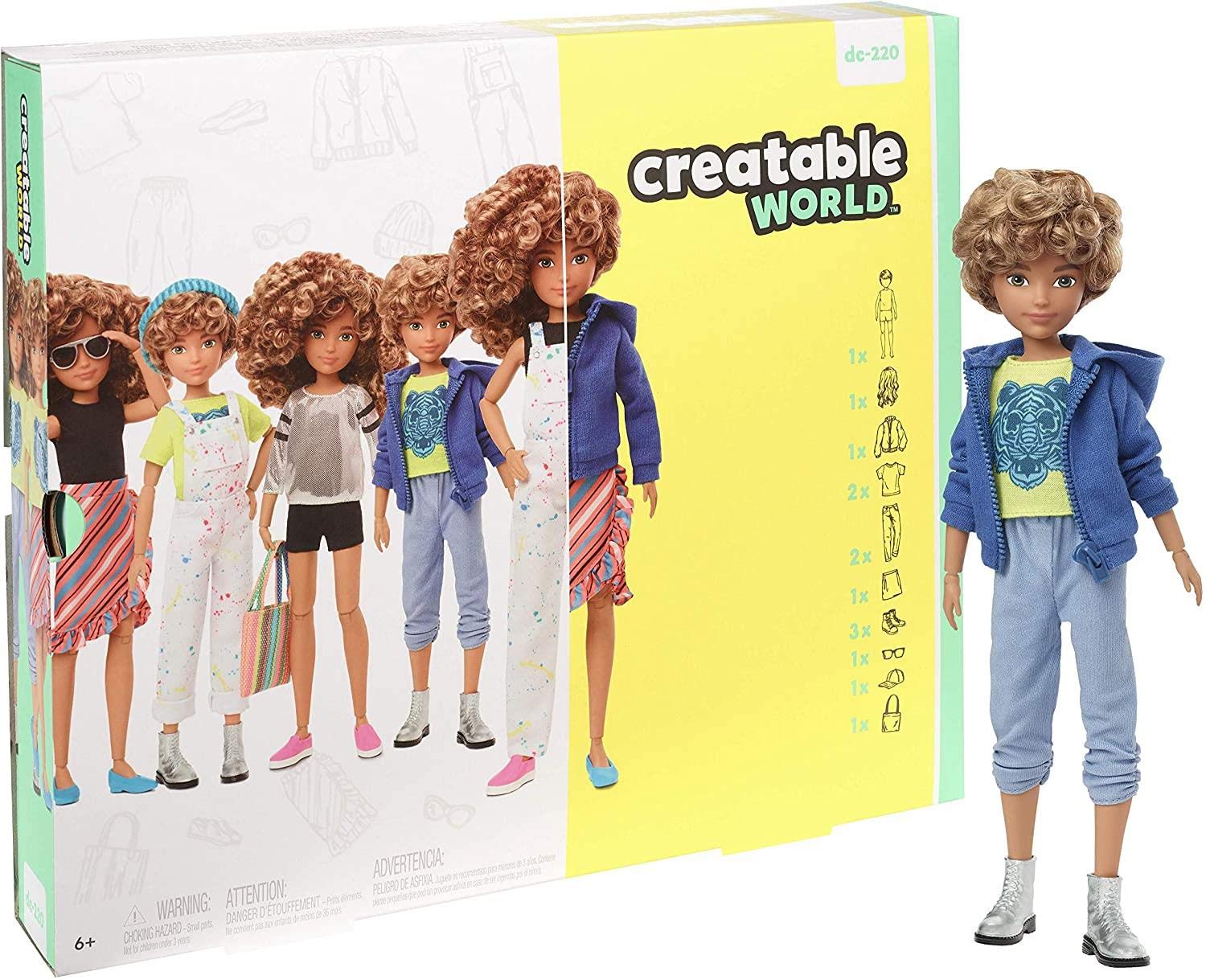 Creatable World Deluxe Character Kit Customizable Doll