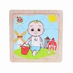Cocomelon Character Wooden Puzzle Jigsaw set of 2