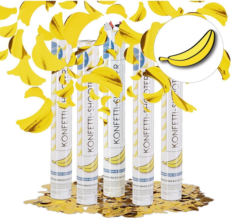 Banana Party Popper 40 cm (10pc)