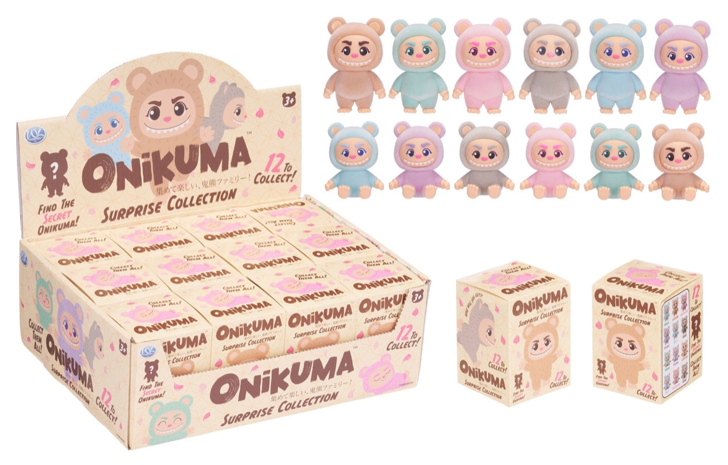 Onikuma Blind Box Flocked Material 12asst (11pcs)