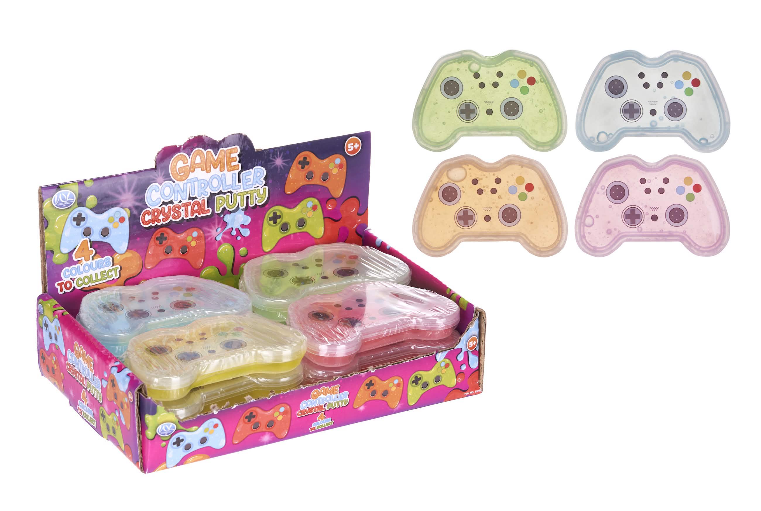 Game Controller Crystal Putty 4asst (12pc)
