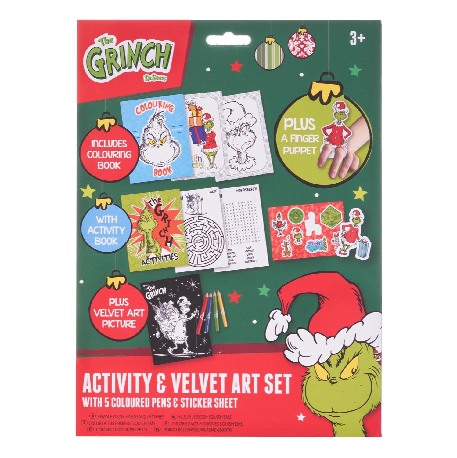 The Grinch Activity Velvet Art Set (12pcs)