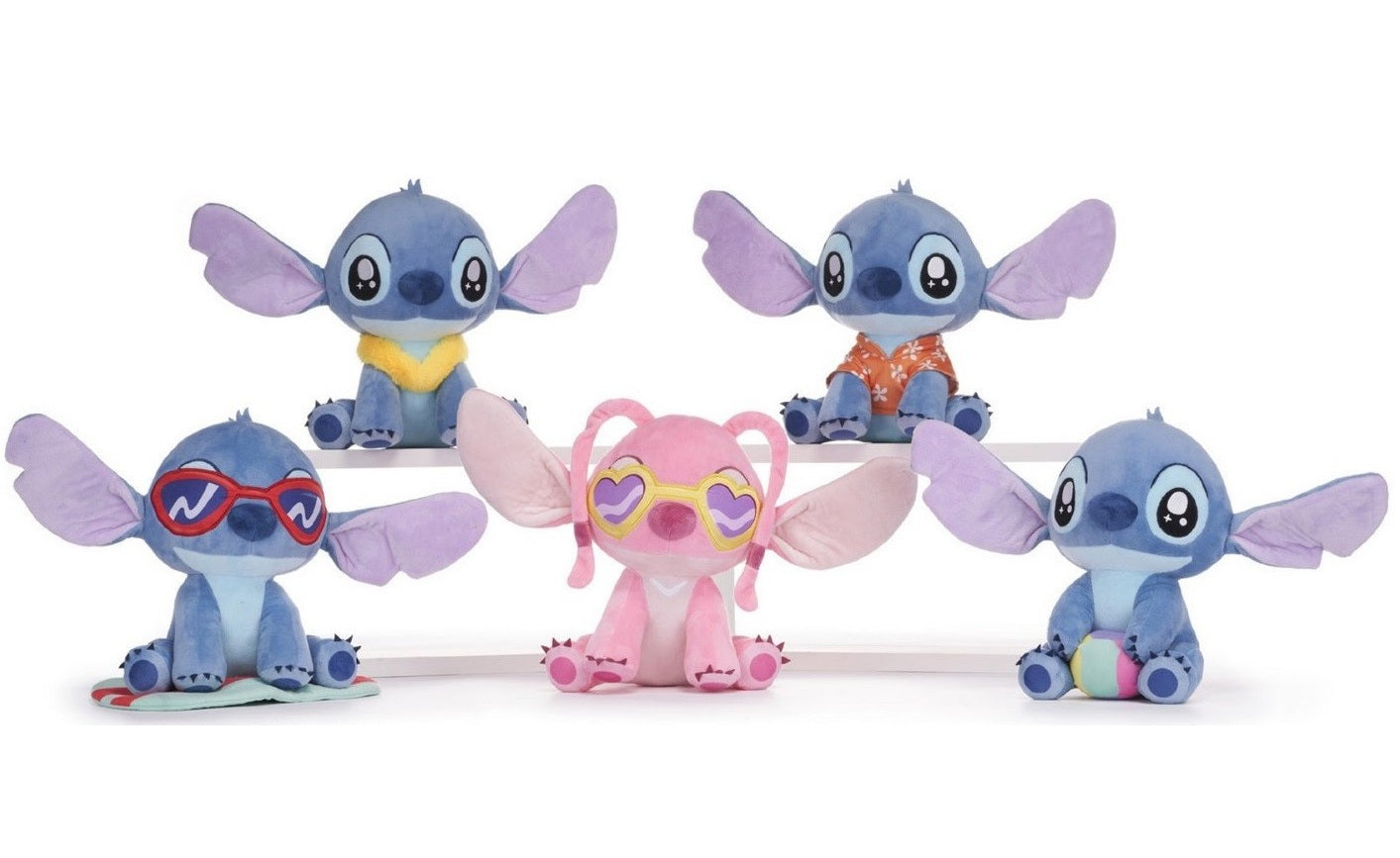 Disney Lilo & Stitch 10" Hawaiian Soft Toys (5pc)