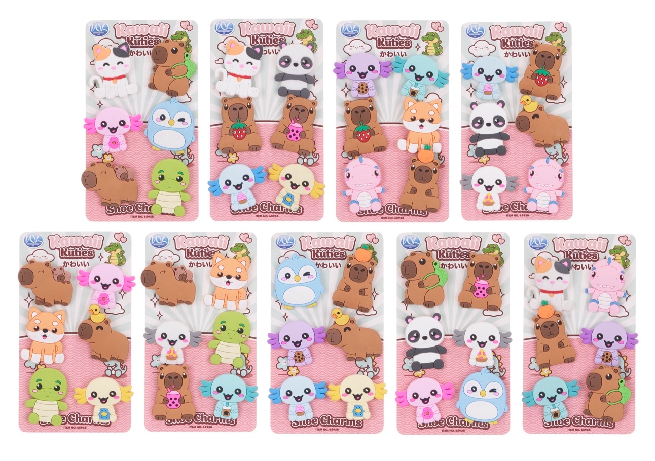 Kawaii Cuties shoe charm sets of 6 (48pc)