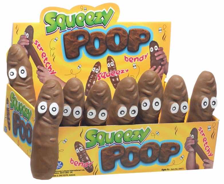 Stretch squeezy poop toy (12pc)