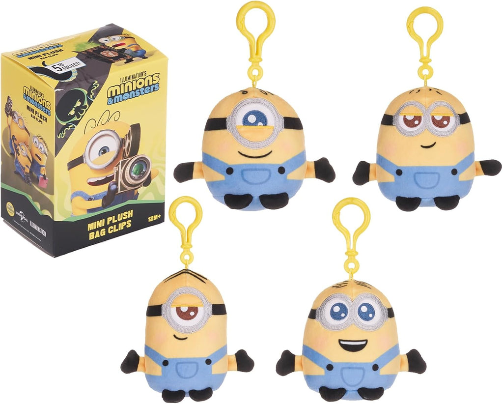 Minions & Monsters Surprise Blind Box Plush Bag Clips (9pc)