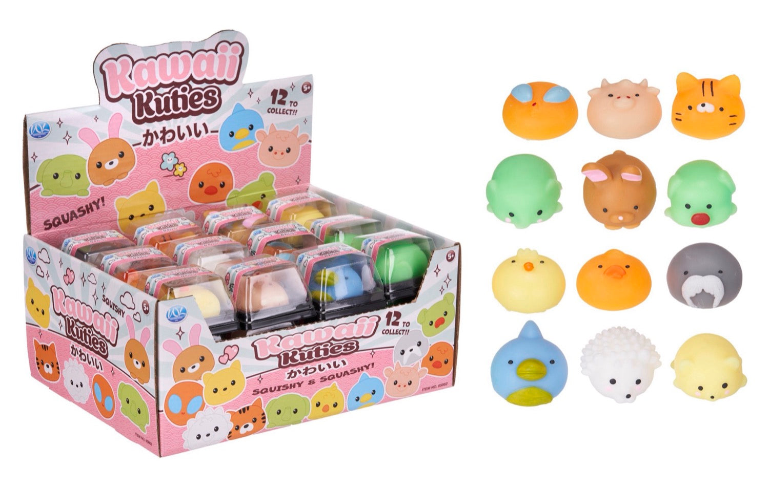 Kawaii Kuties Mochi Animals 12asst (36pcs)