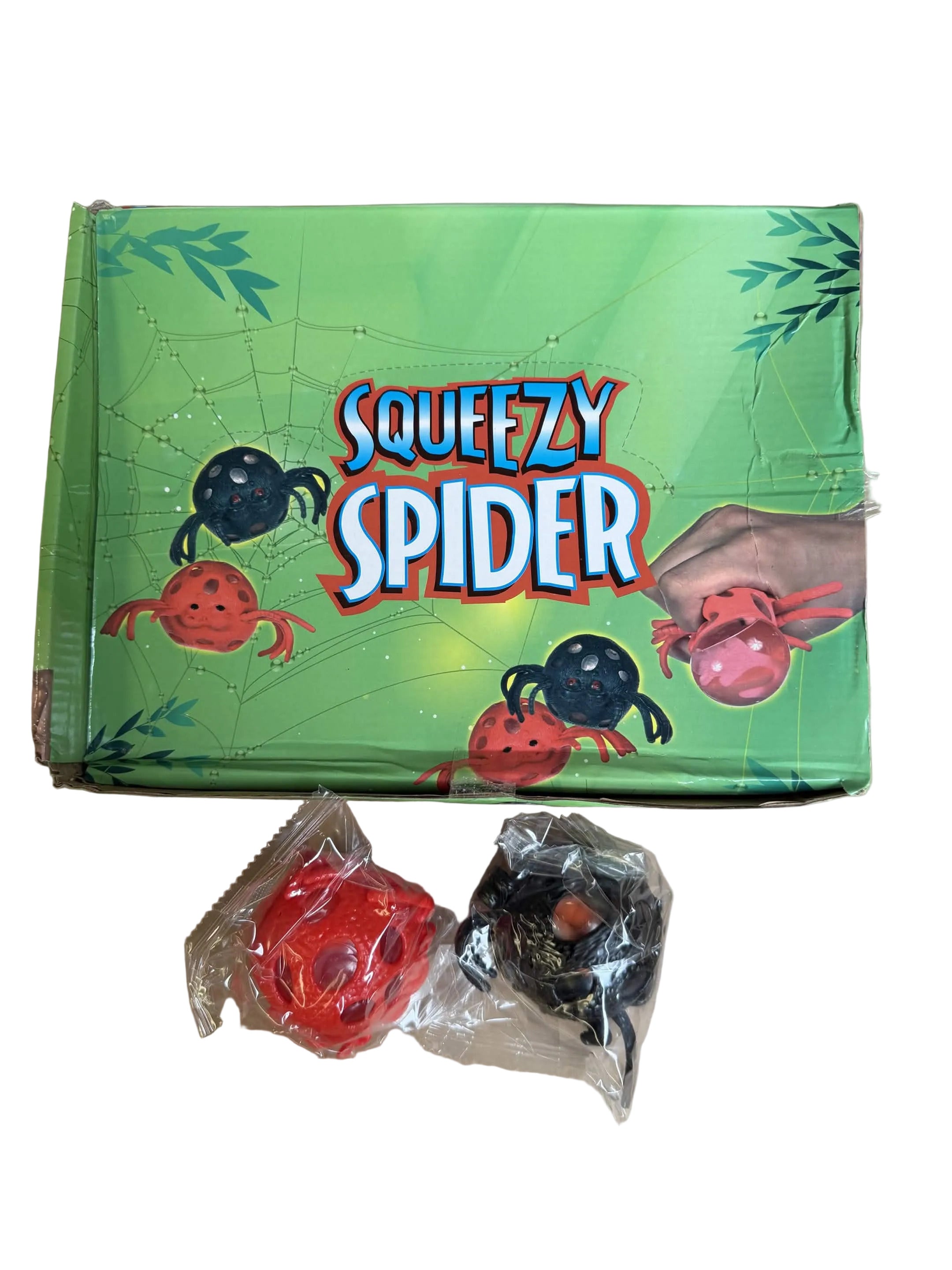 Squeezy Squishy Spider 2asst (12pcs)