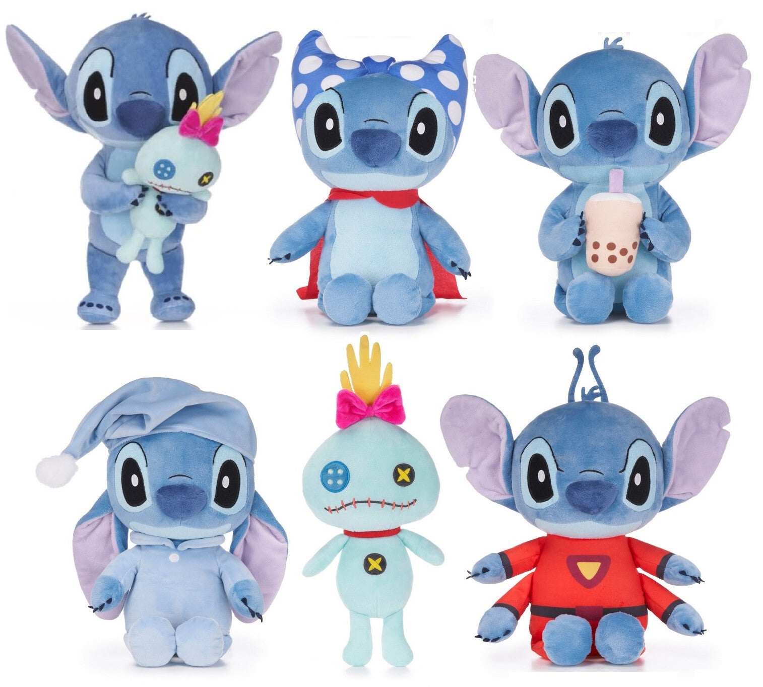 Disney Lilo & Stitch 12" Iconic Stitch Soft Toy (6pc)